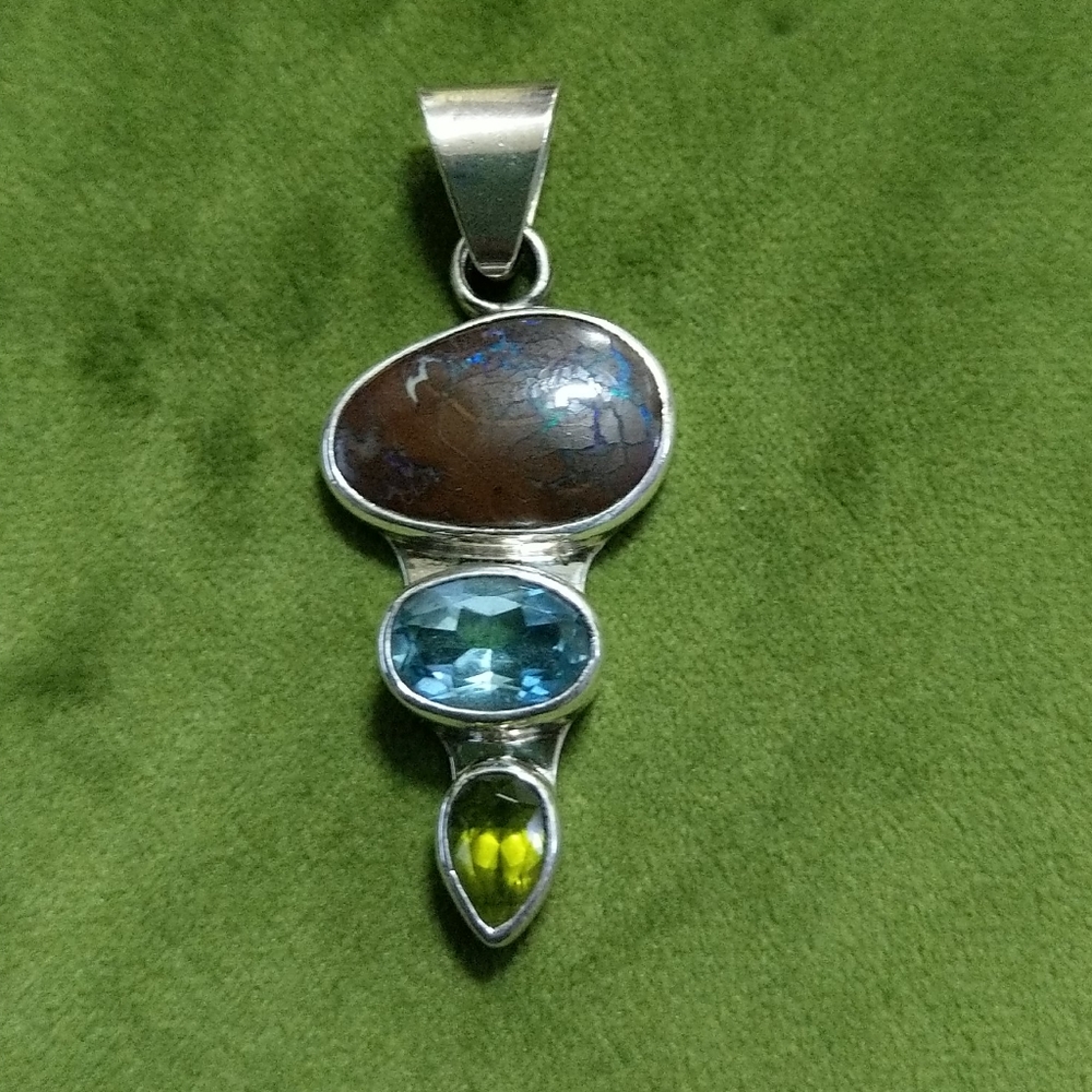 Charles Albert 🔥 Fire Opal 🔥Blue topaz 🔥Perdot